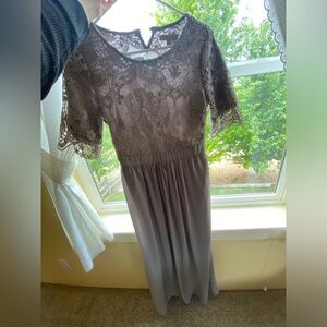 First ball dress grey size small